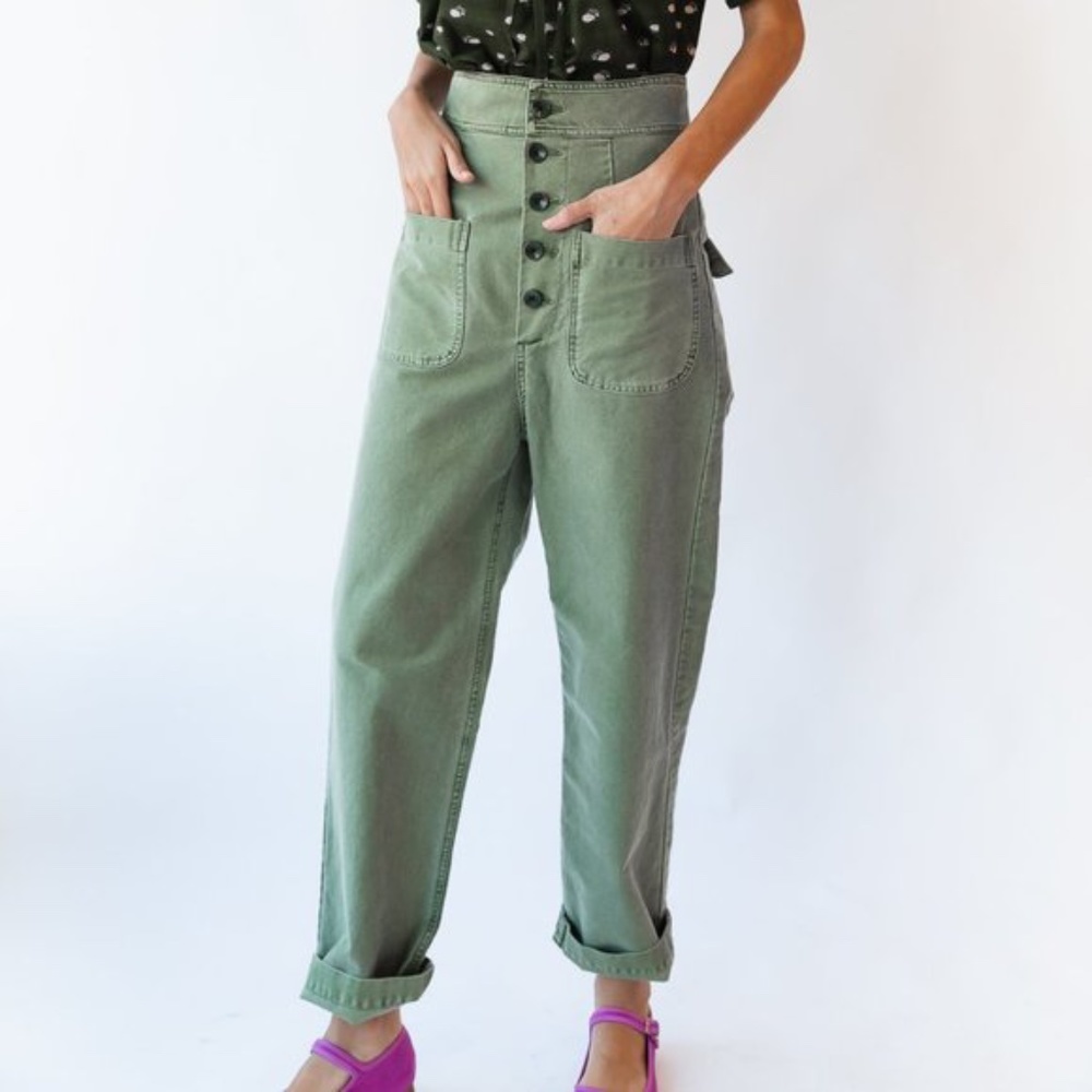 Caron Callahan Emily Pants Olive Large